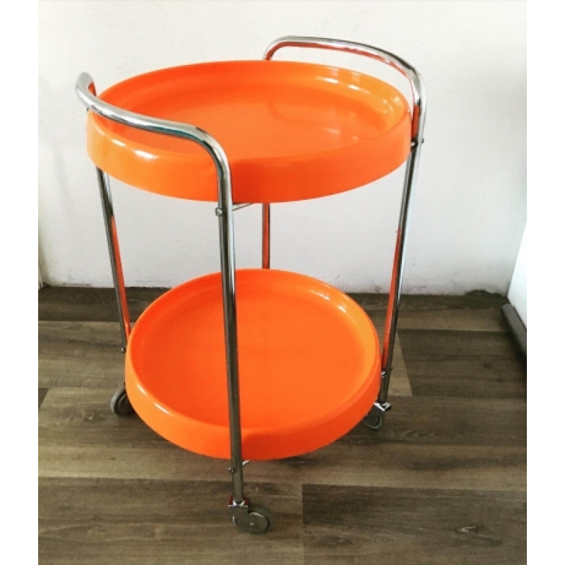 Seventies trolley serveerwagen bar cart